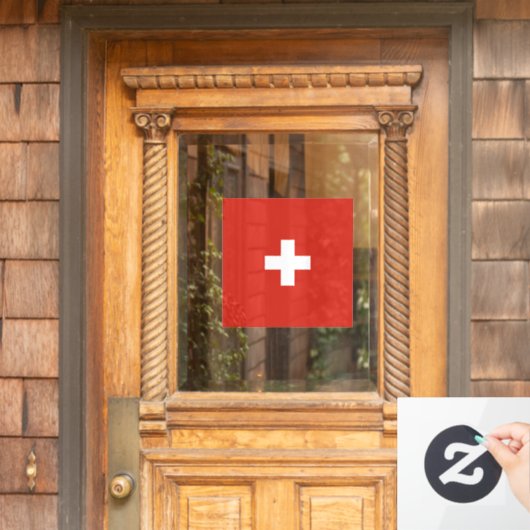 スイス国旗 ウィンドウサイン (ホームデコレーション)