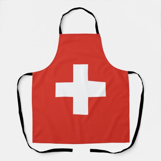 スイス国旗 エプロン (正面)