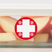 スイス国旗、エーデルワイス、カントン、ダンサー ラベル (貼付)