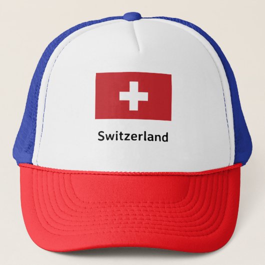 スイス国旗 キャップ (正面)