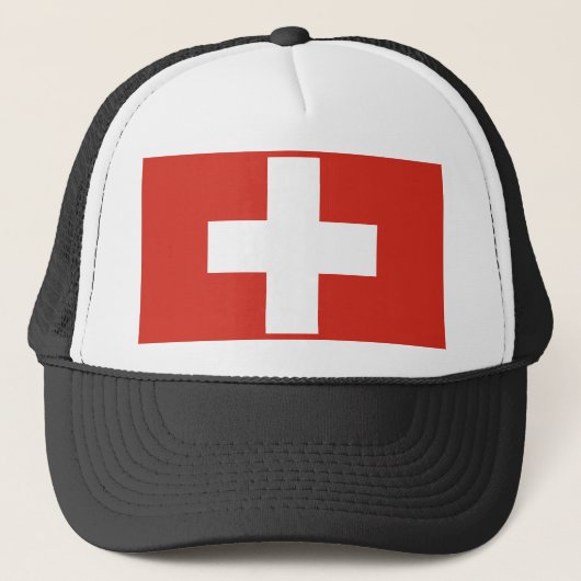 スイス国旗 キャップ (正面)