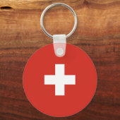 スイス国旗 キーホルダー (正面)