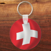 スイス国旗 キーホルダー (正面)