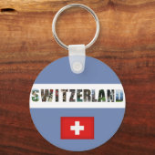 スイス国旗 キーホルダー (正面)