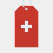 スイス国旗 ギフトタグ (裏面)