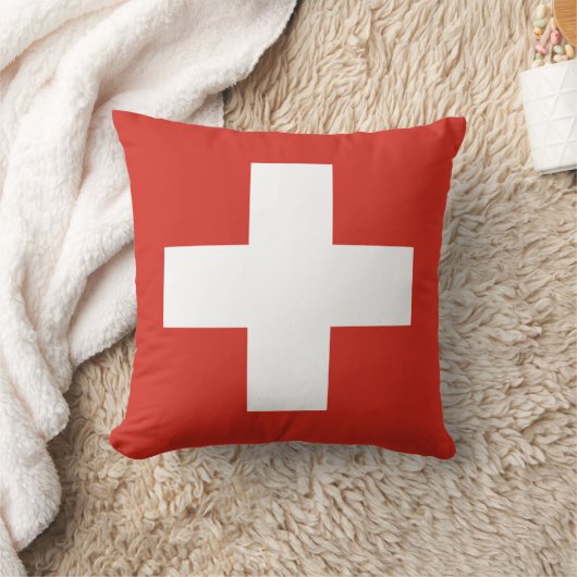 スイス国旗 クッション (ブランケット)