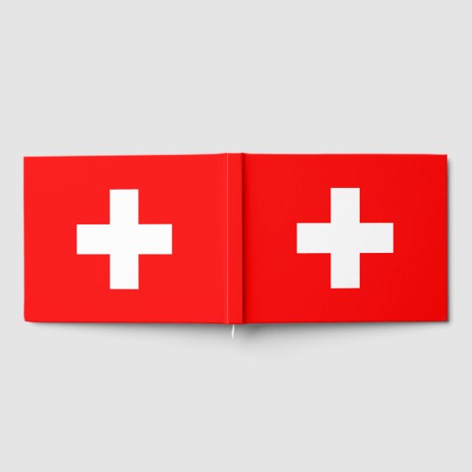スイス国旗 ゲストブック (全面)