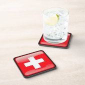 スイス国旗 コースター (右側)