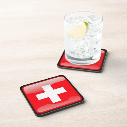 スイス国旗 コースター (右側)