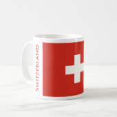スイス国旗 コーヒーマグカップ (正面左)