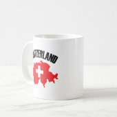 スイス国旗 コーヒーマグカップ (正面左)