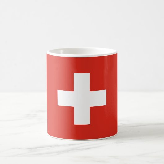 スイス国旗 コーヒーマグカップ (中央)
