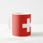スイス国旗 コーヒーマグカップ (正面左)