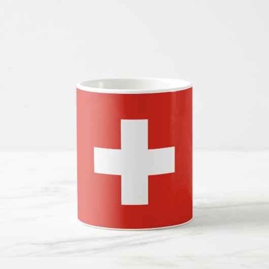 スイス国旗 コーヒーマグカップ (中央)