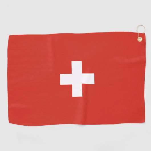 スイス国旗 ゴルフタオル (横)