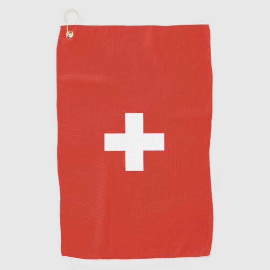 スイス国旗 ゴルフタオル (正面)