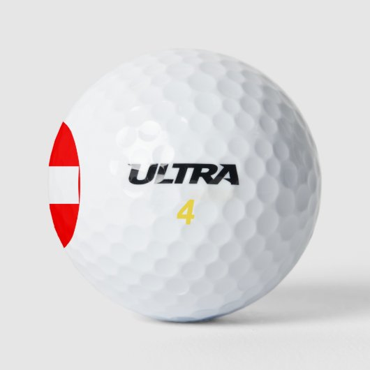 スイス国旗 ゴルフボール (ロゴ)