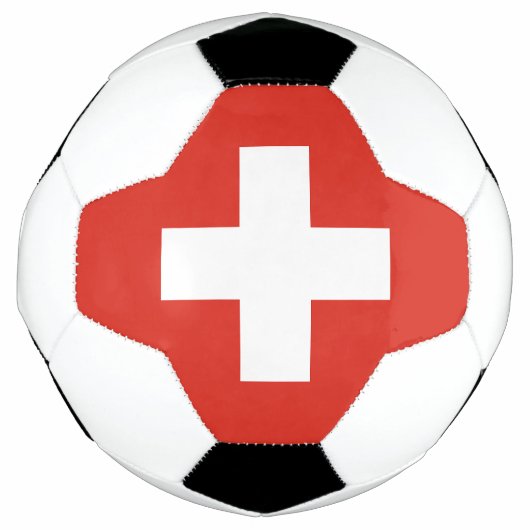 スイス国旗 サッカーボール (正面)