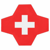 スイス国旗 サッカーボール (フラット)