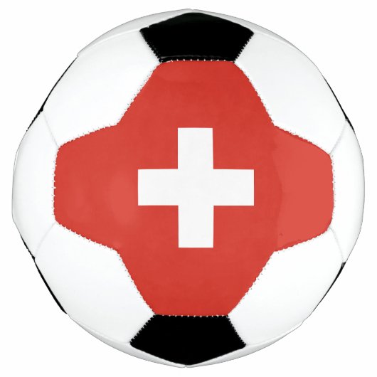 スイス国旗 サッカーボール (正面)