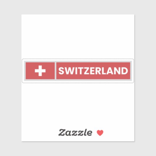 スイス国旗 シール (シート)