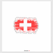 スイス国旗 シール (シート)