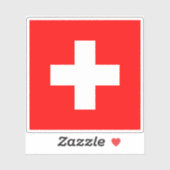 スイス国旗 シール (シート)