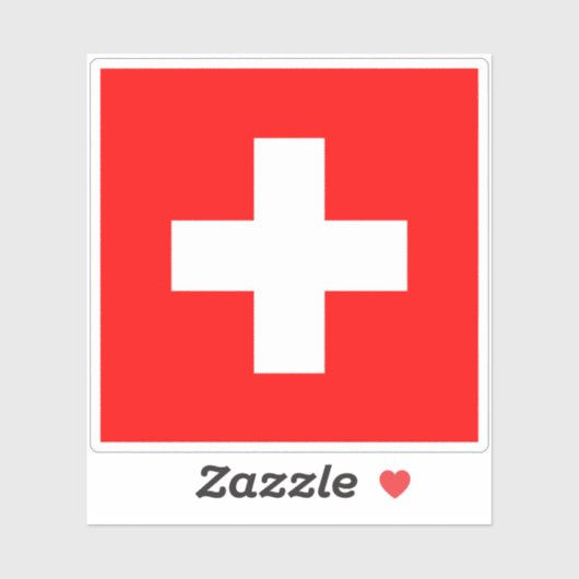 スイス国旗 シール (シート)