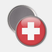 スイス国旗 – スイス国旗 マグネット (正面/裏面)