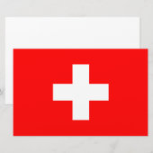 スイス国旗 (スイス連邦) 便箋 (正面/裏面)