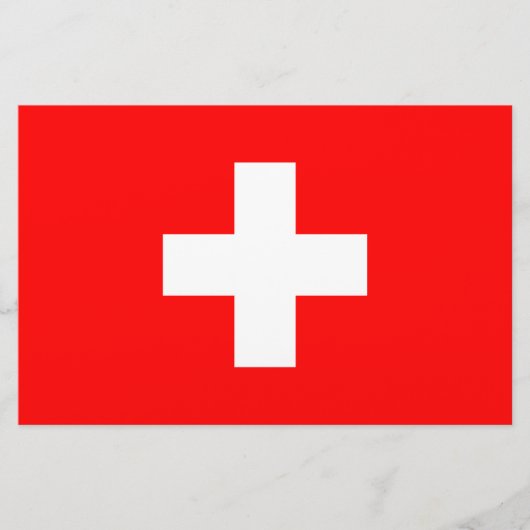 スイス国旗 (スイス連邦) 便箋 (正面)