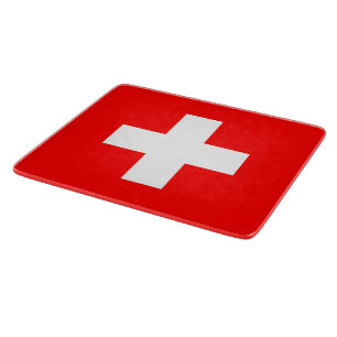 スイス国旗（スイス） カッティングボード