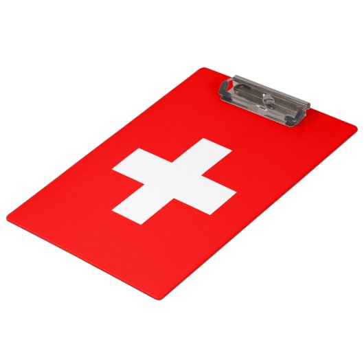 スイス国旗(スイス) クリップボード (アングル)