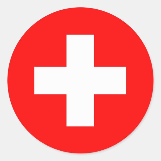スイス国旗 スイス ステッカー - スイスの誇り (正面)