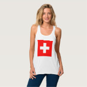 スイス国旗(スイス) タンクトップ (正面フル)
