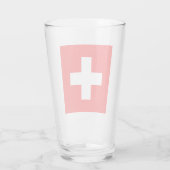 スイス国旗（スイス） タンブラーグラス (裏面)