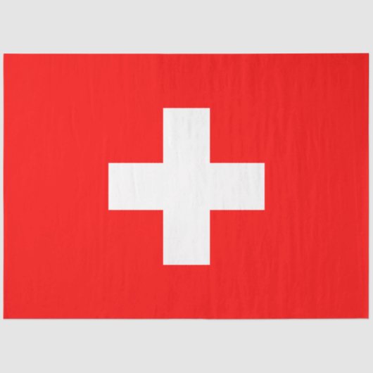 スイス国旗(スイス)ティッシュペーパー 薄葉紙 (正面)