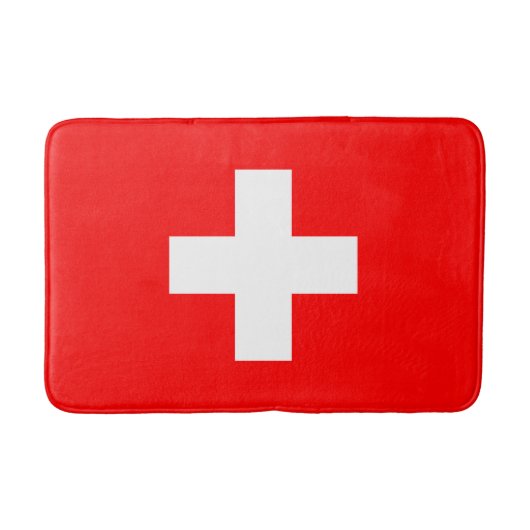 スイス国旗(スイス) バスマット (正面)