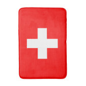 スイス国旗(スイス) バスマット (正面縦)
