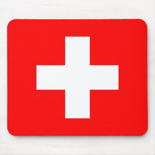 スイス国旗(スイス) マウスパッド (正面)