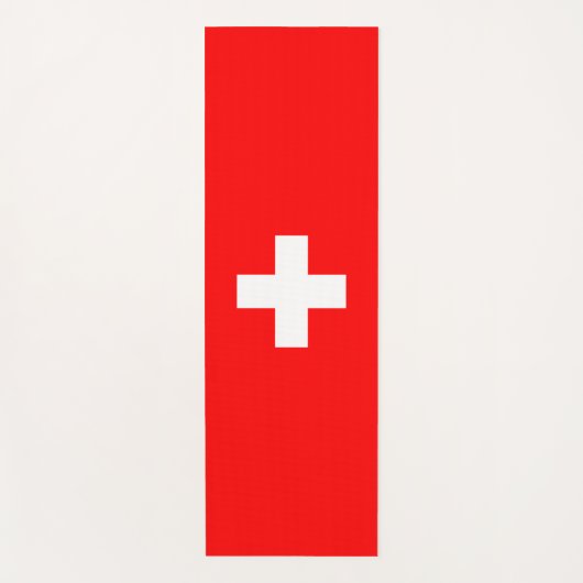 スイス国旗(スイス) ヨガマット (正面)