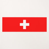 スイス国旗(スイス) ヨガマット (正面(横))