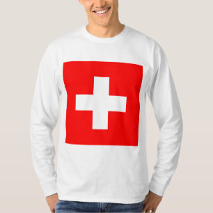 スイス国旗（スイス） Tシャツ