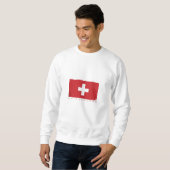 スイス国旗 スウェットシャツ (正面フル)