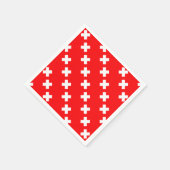 スイス国旗 スタンダードカクテルナプキン (角)