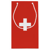 スイス国旗 スモールペーパーバッグ (裏面)