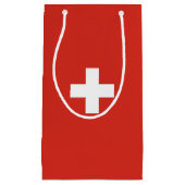スイス国旗 スモールペーパーバッグ (正面)