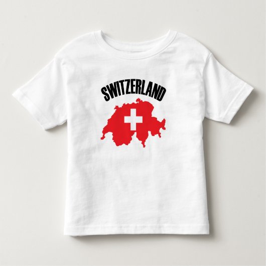 スイス国旗 トドラーTシャツ (正面)