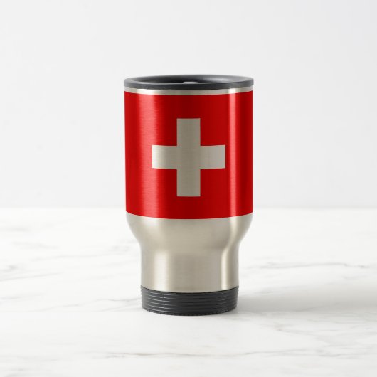 スイス国旗 トラベルマグ (中央)