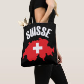 スイス国旗 トートバッグ (クローズアップ)